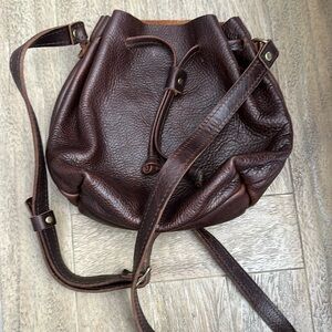 Portland Leather Goods PLG small bucket bag cold brew